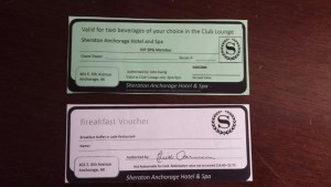 a voucher and a voucher on a table
