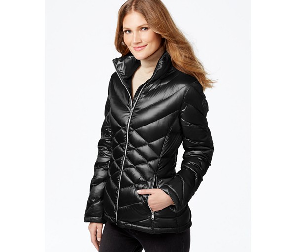 calvin klein quilted packable down puffer coat