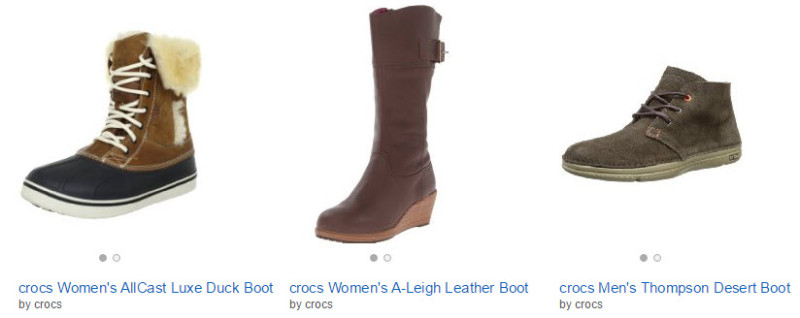 a brown boot with a brown heel