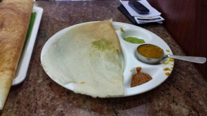 a plate of food on a table