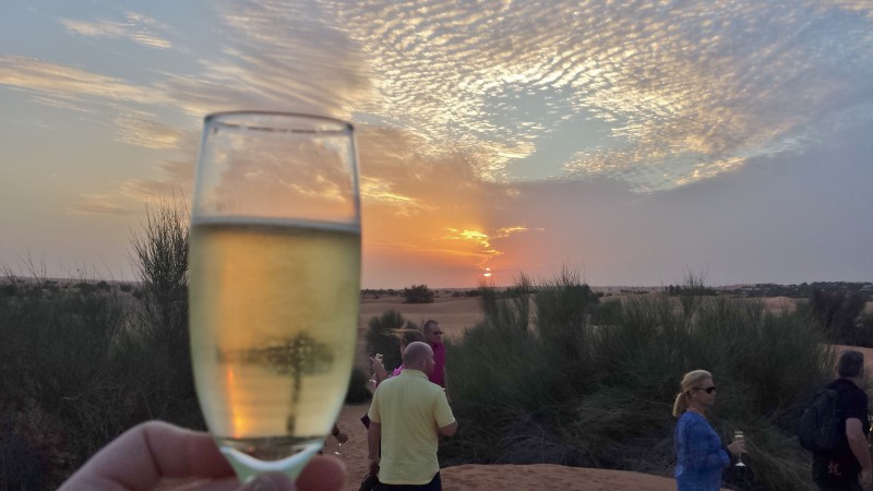 Sunset Camel Treks and Champagne Toasts