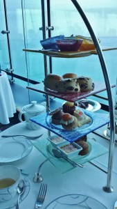 a tray of pastries on a table