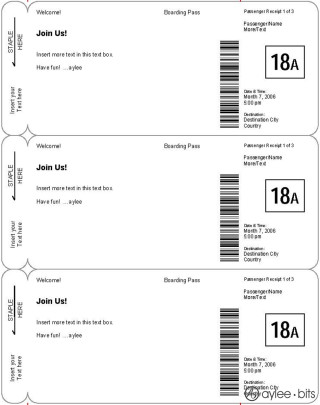 ayleebits boarding pass template for word
