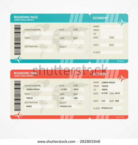 shutterstock boarding pass template fake plane ticket