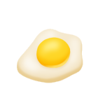a fried egg with yolk