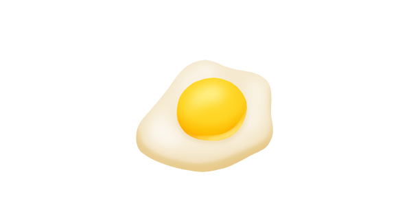 a fried egg with yolk