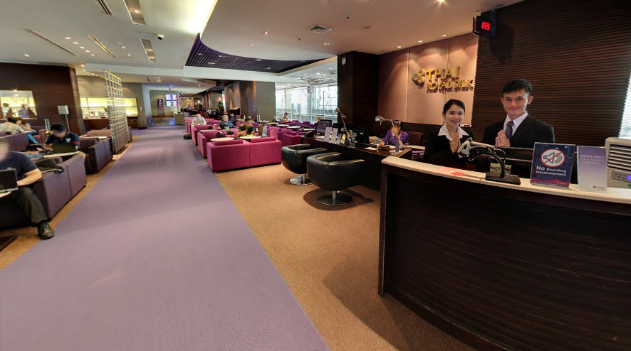 Thai Airways Royal Orchid Lounge Concourse D Entrance Street View