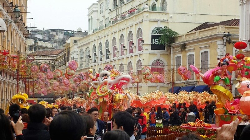 Chinese New Year Macau Senado Square Celebration