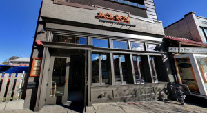 a building with a sign on the front