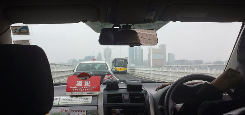cab to Macau from Taipa