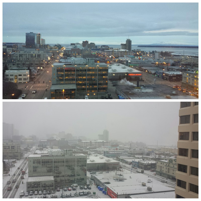Downtown Anchorage Mar 4 2016 before after