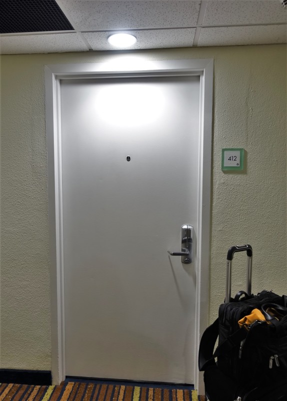 San Juan Airport Hotel Review queen room door