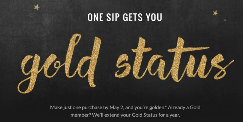 free starbucks gold status banner