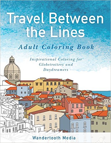 travel between the lines adult coloring book