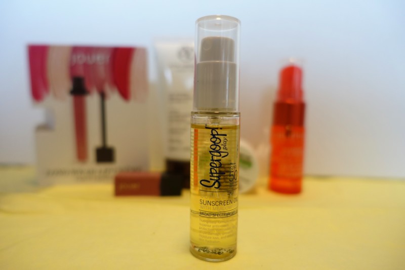 May Birchbox Review Supergoop Sunscreen Oil