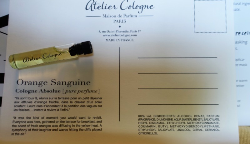 May Play by Sephora beauty box atelier cologne orange sanguine