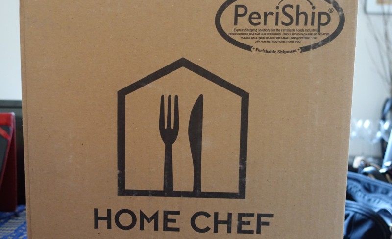 a box with a logo and a fork and knife
