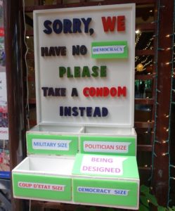 a sign with words on it