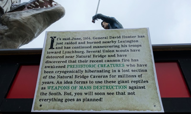 Dinosaur Kingdom II Natural Bridge VA explanation