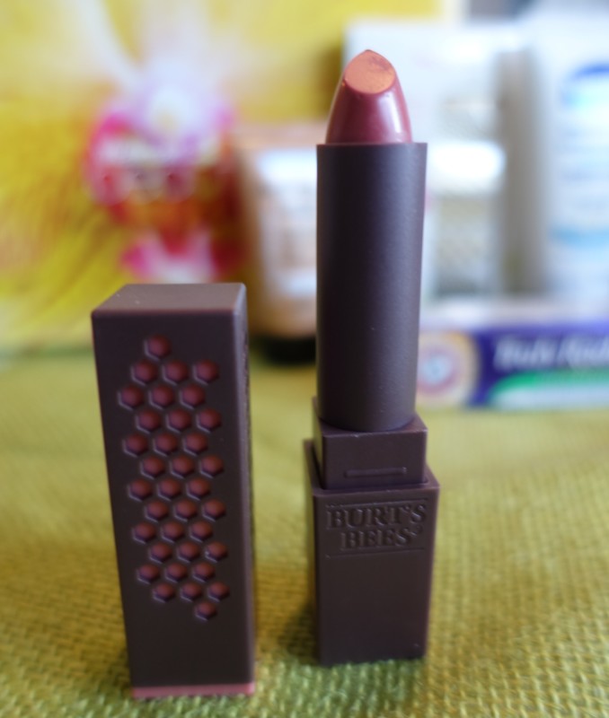 Summer Walmart Beauty Box Review burts bees lipstick