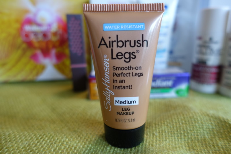 Summer Walmart Beauty Box Review sally hansen airbrush leg