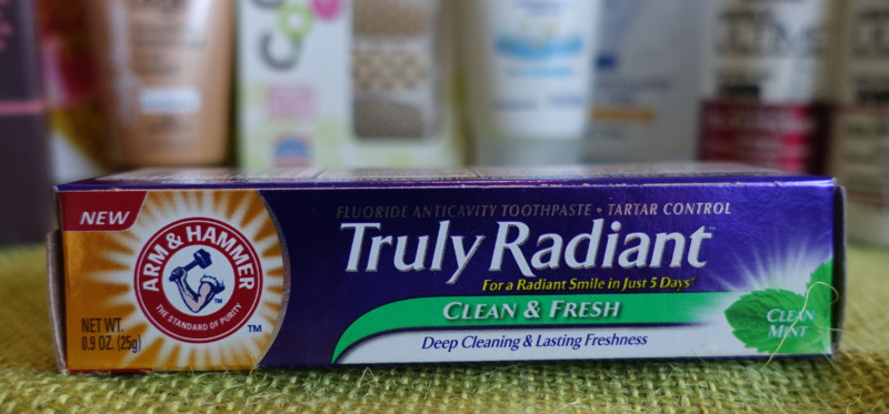 Summer Walmart Beauty Box Review totally radiant toothpaste