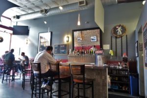 a man sitting at a bar