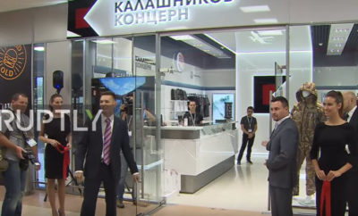ruptly TV kalashnikov airport store opening