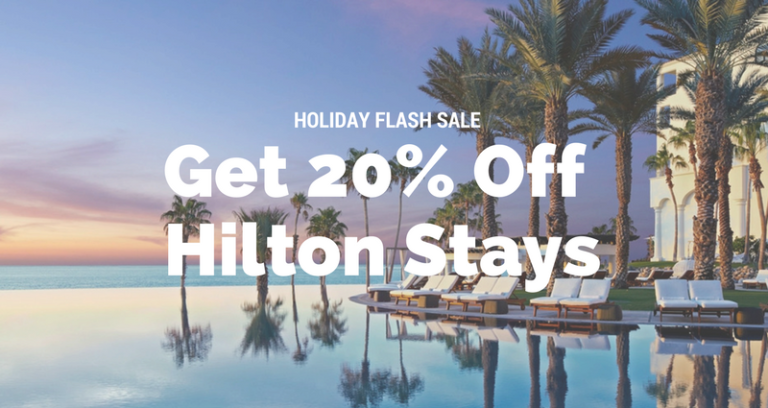 2 Day Hilton Flash Sale: 20% Off Holiday Dates