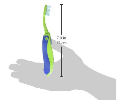 a hand with a toothbrush