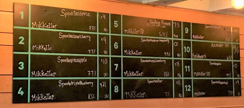 a black board with white writing on it