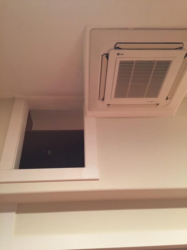 a ceiling mounted air conditioner