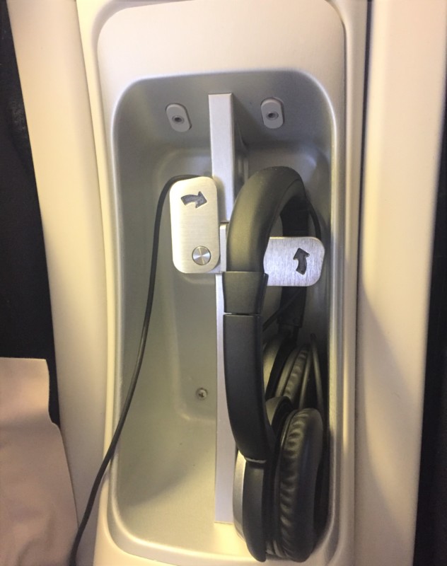a headphones in a door