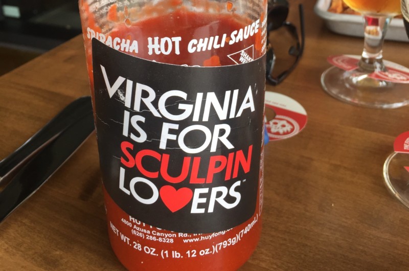 a jar of hot sauce