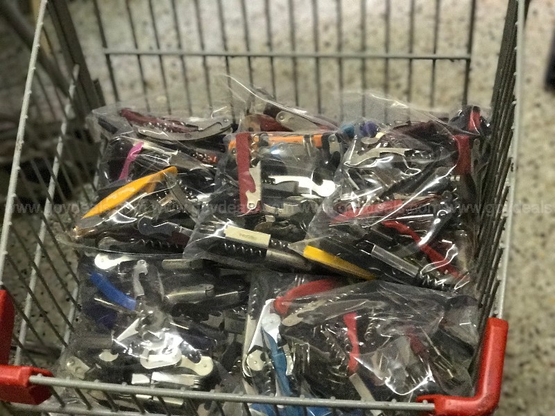 a shopping cart full of tools