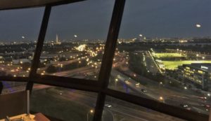 a view of a city from a window