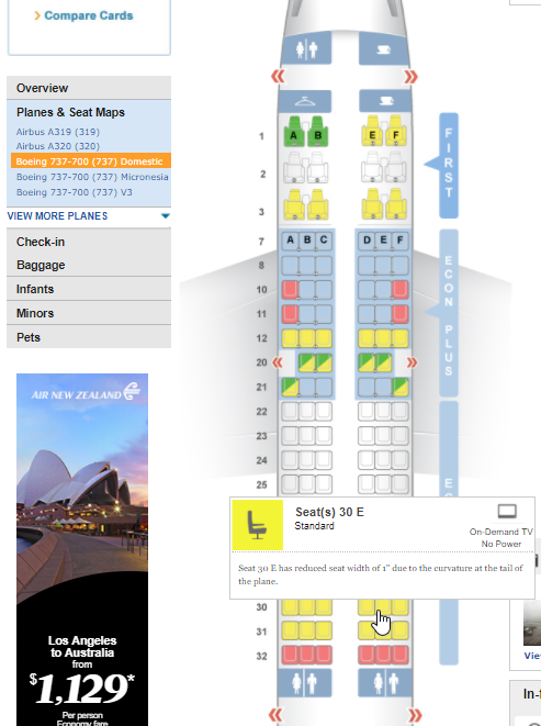 SeatGuru shows the best seats on the plane