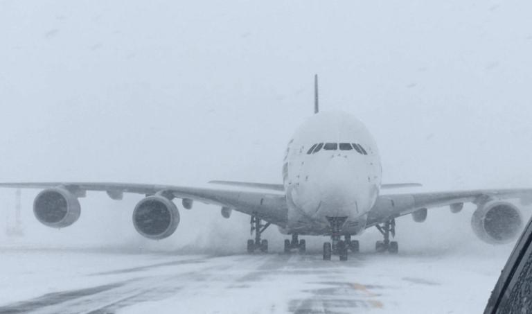 ‘Bomb Cyclone’ Forces World’s Largest Passenger Jet to Land at Small Airport & More