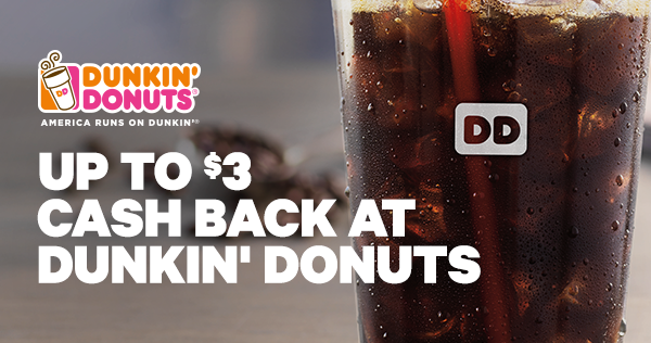 Groupon+ Deal: 100% Cashback at Dunkin Donuts