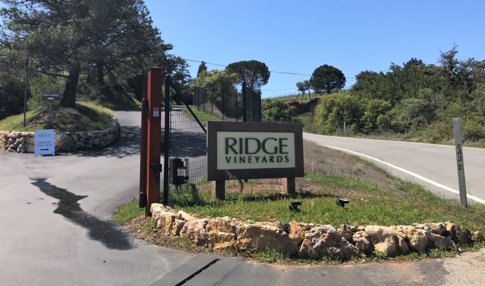 Ridge Vineyards Tasting Room in the Santa Cruz Mountains