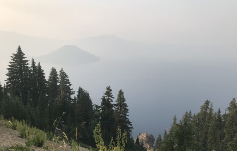 Visiting Crater Lake During the Wildfires